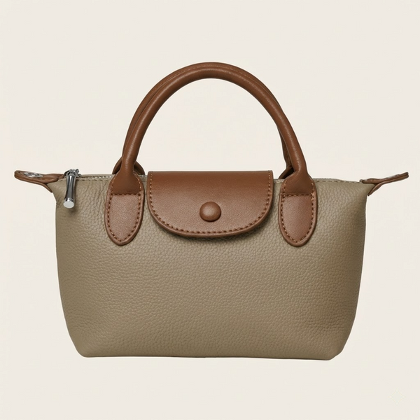 Soft Dumpling-Style Cowhide Shoulder Handbag